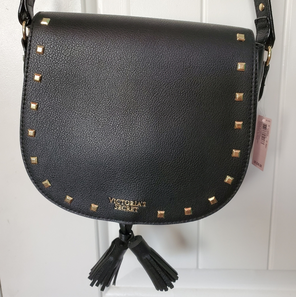 VS black studded bag NWT